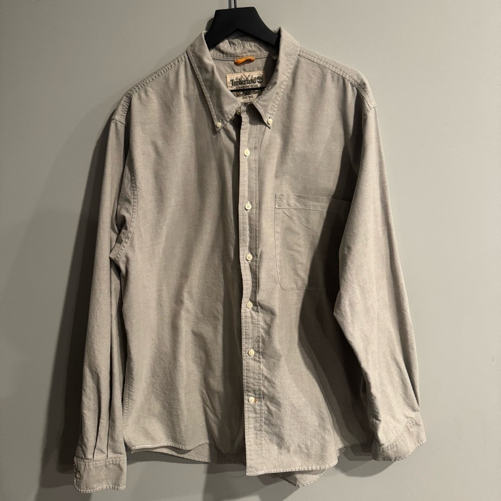 Timberland Gray Casual Button Down Shirt